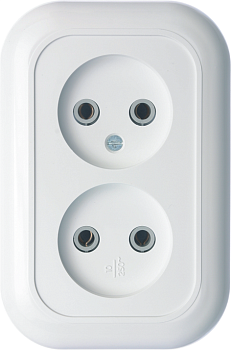 Розетка двухместная СП"Валентина" РС10-393