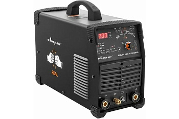 Инвертор сварочный TIG 200 P AC/DC "REAL" (E201B) Black (маска+педаль+перчатки)