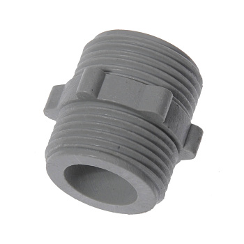 Ниппель (бочонок) 3/4" н/н пластм., MP-У