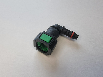 Штуцер топливной магистрали SHFLC быстросъемный Газель угловой (пластик)