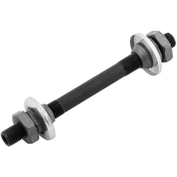 Ось передней втулки спортивная (108мм, d-9 мм, эксцентрик, конуса, гайки)