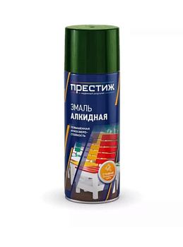 Эмаль алкидная аэрозоли ПРЕСТИЖ СТАНДАРТ  ТЕМНО-ЗЕЛЕНАЯ 520 мл