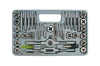 Набор лерок и метчиков 40шт Профи легир.сталь