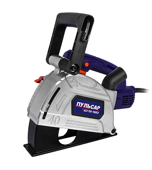 Штроборез ПУЛЬСАР ШЭ 150-1800Э (1800Вт, 150 мм, 7-31мм, глубина до 40 мм, пл. пуск, 8000 об/мин)