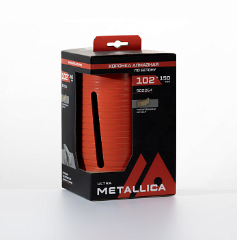 Коронка алмазная сегментная удлин. METALLICA Ultra 102x150 мм, М16, без хвостовика, по бетону