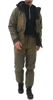Костюм зимний Горка-Люкс цвет Хаки ткань Breathable Camo (Размер: 56-58, Рост: 182-188)