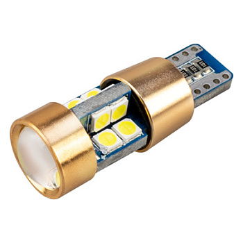 Автолампа диод W5W (T10, 194) W2.1x9.5d 12V 19SMD 1-конт 0,5W 160Лм SKYWAY CANBUS 6000К Белая к-т