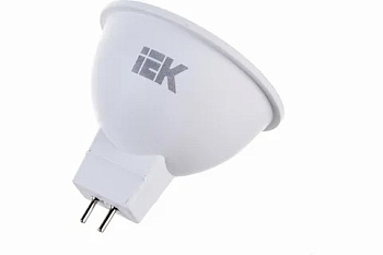 Лампа светодиодная 7Вт MR16 софит 4000К нейтр. бел. GU5.3 630лм 230-240В IEK LLE-MR16-7-230-40-GU5