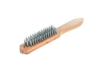 Щетка дерев ручка, с металл ворсом 5 рядов, Sparta