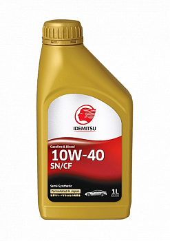 Масло моторное IDEMITSU SEMI-SYNTHETIC SN/СF 10W40 п/с. 1л Gasoline Diesel