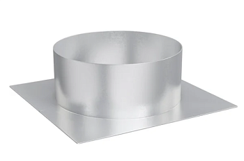 Плоское основание ТДПО фланец D100 295х295 оцинк.сталь ERA