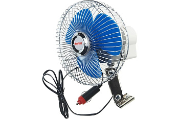 Вентилятор М-502 16см (6") с решеткой металл 12V MEGAPOWER 