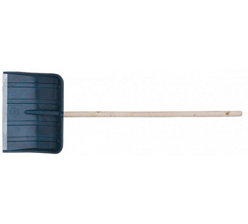 Лопата снеговая Морозко 500х335 с алюм чер и V руч