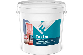 Краска FAKTOR интерьерная белая, 28кг