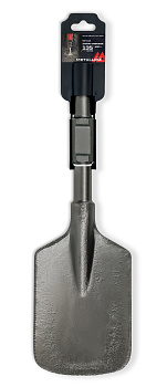 Зубило лопаточное совковое HEX-30 METALLICA Ultra 135х450/300 мм, по асфальту, мерзлому грунту