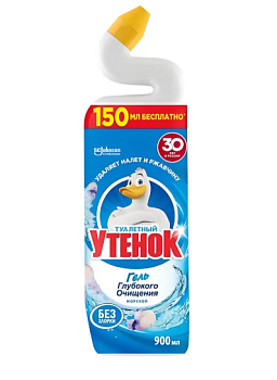 Средство для унитаза туалетный утенок  "Морской", 900 мл