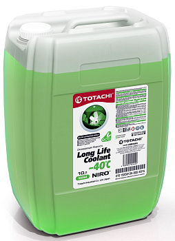 Жидкость охлаждающая TOTACHI Long Life Coolant зеленый (-40 гр.) 10л 
