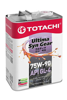 Масло трансмиссионное TOTACHI Ultima Syn-Gear 75W90 GL-4 синт. 4л