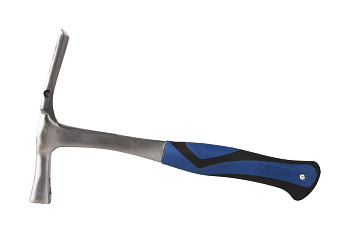 Молоток каменщика КОБАЛЬТ цельнокованый, 600 г, двухкомпонентная рукоятка						