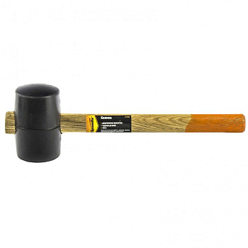 Киянка 450г, 60мм, деревянная рукоятка, резиновая черная Sparta