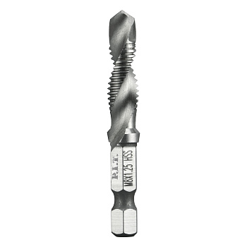 Сверло-метчик по металлу P.I.T. M8x1,25мм, Ø6,9 мм, длина 58 мм, хв. HEX 1/4"(6,35мм) (AMED04-M8)