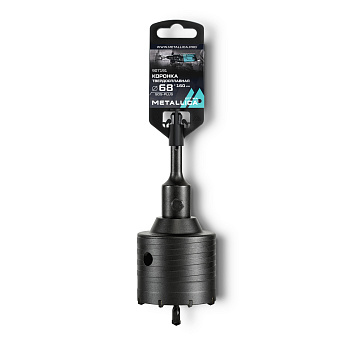 Коронка тв. спл.  SDS-plus METALLICA Optima 68x160/100 мм, h=50мм, М22,0х2,0 мм, с адаптером