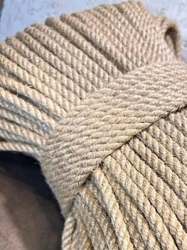 Шнур джутовый крученный 6мм (цена за 1 м) 200м