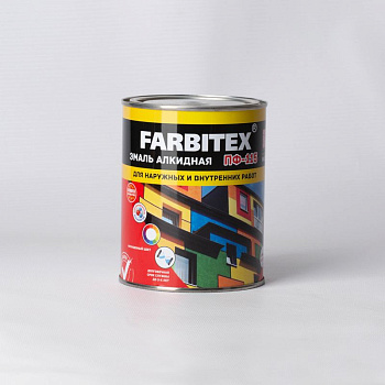 Эмаль алкидная ПФ-115 FARBITEX, хаки, 0,8кг Эмаль алкидная ПФ-115 FARBITEX, хаки, 0,8кг
