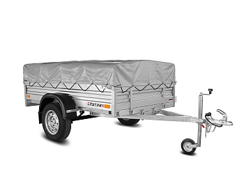 Автомобильный легковой прицеп "Спутник Expert ZN 2013/33 тент и каркас 35см Автомобильный легковой прицеп "Спутник Expert ZN 2013/33 тент и каркас 35см