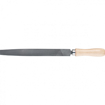 Напильник 300мм, плоский, деревянная ручка Сибртех