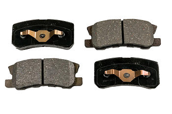 Колодки тормозные, задние D6106H (с антискрипной пластиной)