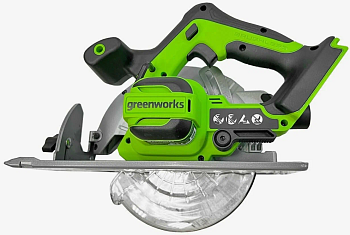 Пила циркулярная GREENWorks 24В (без АКБ и ЗУ) GD24KS