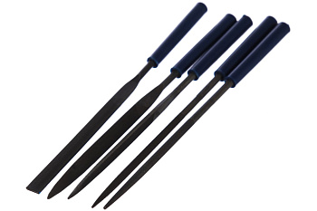 Набор надфилей КОБАЛЬТ №1, 160х70х4мм, обрезиненные рукоятки