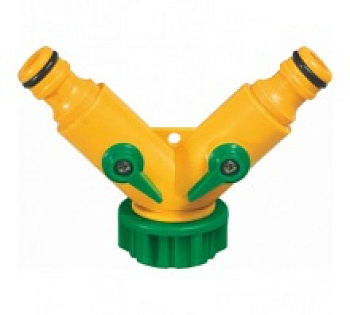 Разветвитель 2- х  канальный, регулируемый, со штуцерами PALISAD