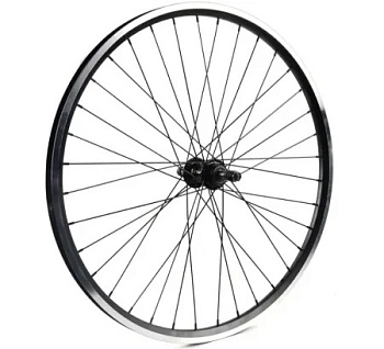 Колесо заднее 26 (двойной обод под V-брейк, Дисковый тормоз, универсальное)