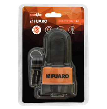 Замок навесной PL-WEATHER-3650 LS 3key (PL-3650 LS) удл. дужка, англ. /блистер (26407) (FUARO)