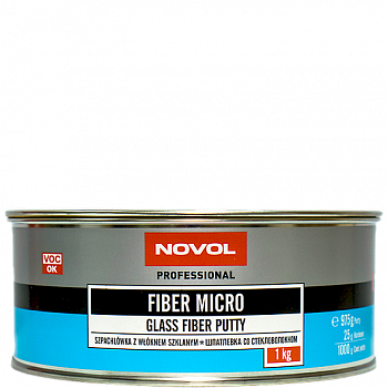 Шпатлевка NOVOL FIBER MICRO со стекловолокном 1000гр