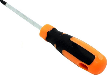 Отвертка крестовая РН1х100мм двухкомп. ручка 6гр.стержень 19562 (39464) /11841