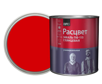 Эмаль "РАСЦВЕТ" ПФ-115  красная 2.7 кг