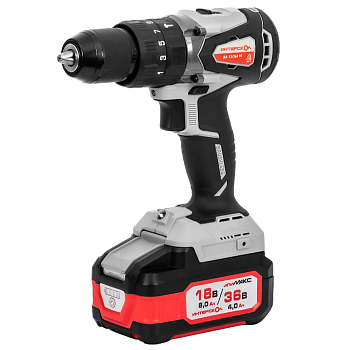 Дрель-шуруп акк. ИНТЕРСКОЛ ДА-13/36В 90 бесщеточн. (Li-ion АПИ, картон, без аккум. и ЗУ)