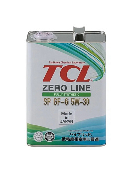 Масло моторное TCL zero Line Fully Synth, SP GF-6, 5W30 4л