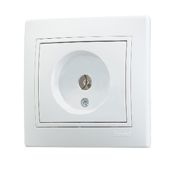 Розетка TV  "MIRA"  керамика/бел.