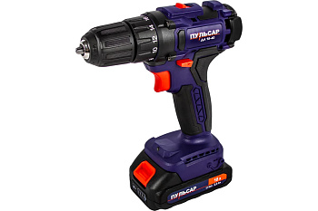 Дрель аккумуляторная безударная ПУЛЬСАР ДА 18-40 (18В, 40 Hm, Li-on, 2,0Ah, 2 акк., 1,3 кг кейс)