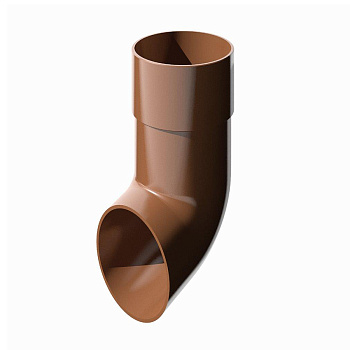 Слив трубы (коричневый) VERAT  ПВХ