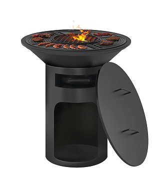 Гриль Чугунный Fantastic Grill Везувий Ø 1000 "От Шефа" (чаша+крышка+печь) Гриль Чугунный Fantastic Grill Везувий Ø 1000 "От Шефа" (чаша+крышка+печь)