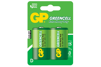 Батарейка GP GreenCell 13G D (2шт)