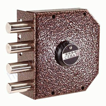 Замок накладной тяжелый СЕНАТ ЗСН2-5039 и усилив. пластина (арт.322) 3НС-2