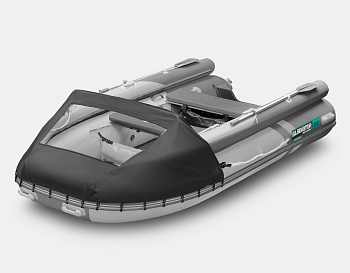 Лодка надувная GLADIATOR E380Х темносерый
