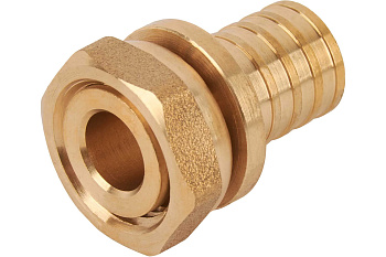 Соединитель M 1/2"х16 TM латунный покрытие никель (нар. рез)