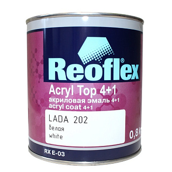 Эмаль 2K Reoflex 040 белая 4+1 (0,8+0,2)+отвердитель 